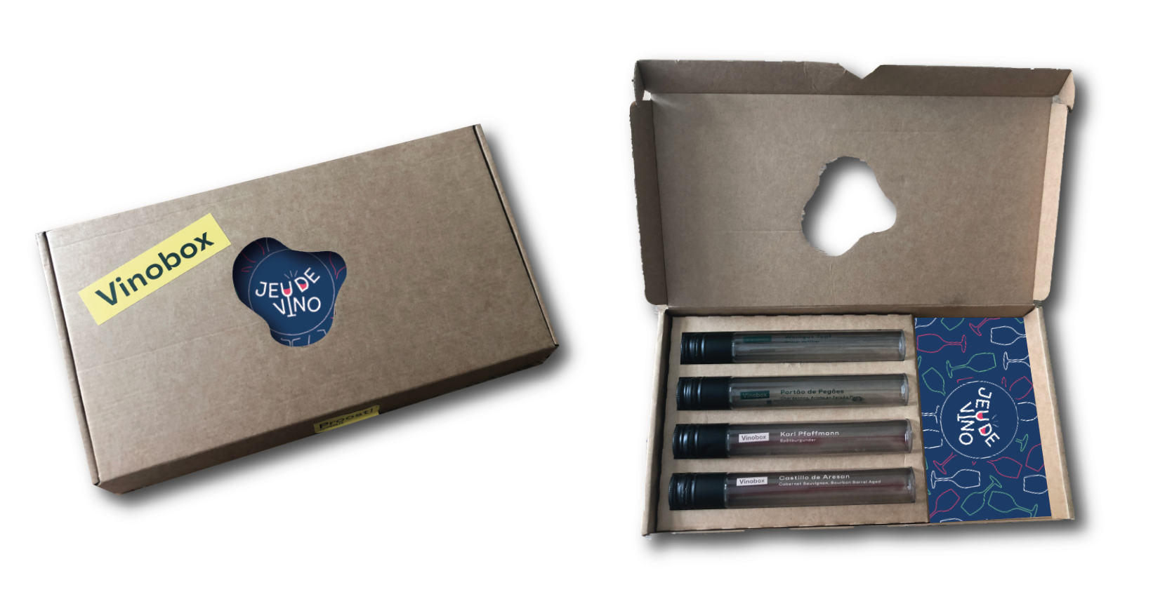 Mock-up, Vinobox - Jeu de Vino