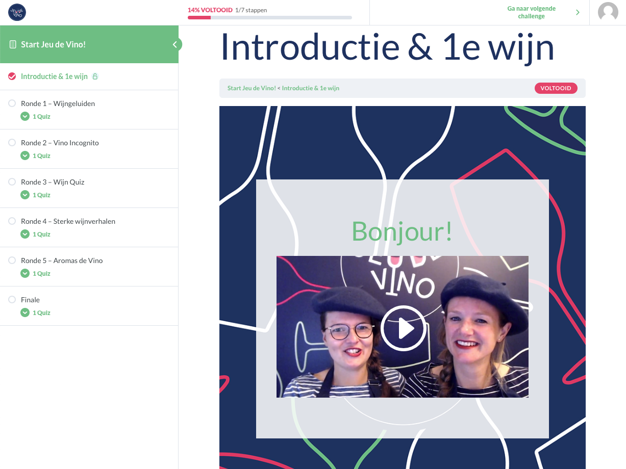 Jeu de Vino - Platform